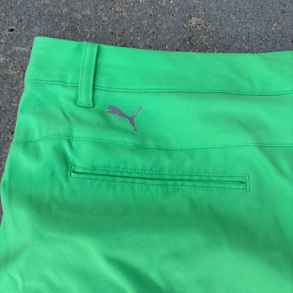 Puma Green Golf Shorts - Picture 6 of 6